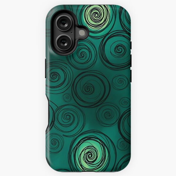 Item preview, Repeating pattern of digital sketch in rich deep teal designed and sold by FestivityFinds.