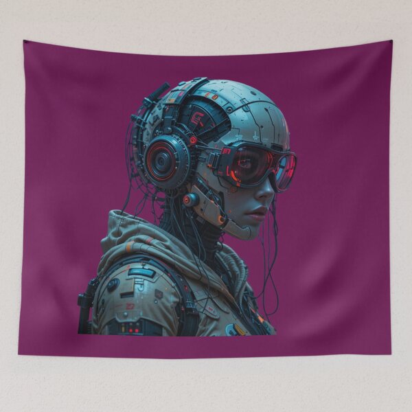Item preview,  Cyberpunk Futuristic Tech Warrior designed and sold by Frankie Design Store.