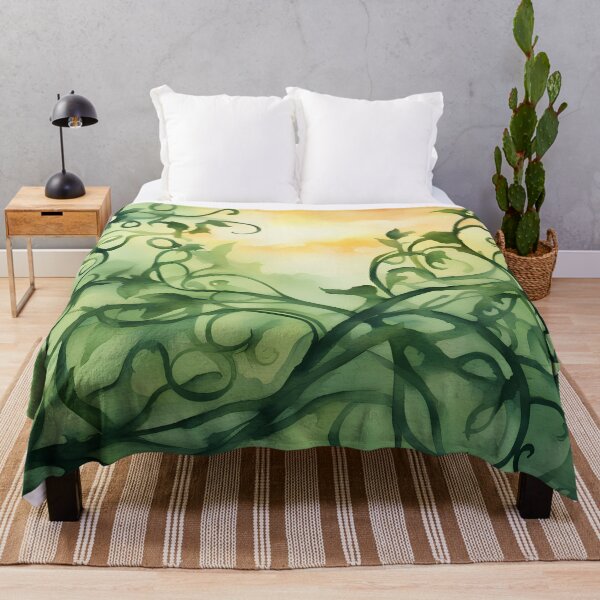 Item preview, Green Curly Vine at Sunrise designed and sold by CalmnessbyChoice.
