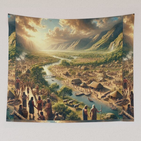 Item preview, "And It Came to Pass When Men Began to Multiply" – The Expansion of Humanity Verse: Genesis 6:1 (KJV) designed and sold by Meta2Physical.