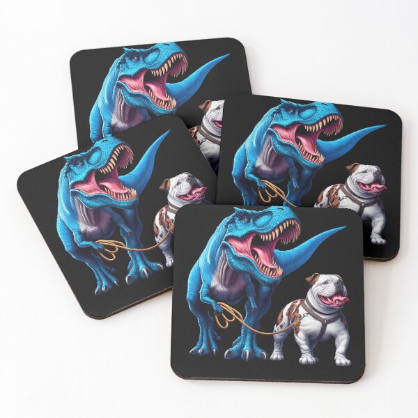 Item preview, Funny Dinosaur American Bulldog Walking Dog Lover designed and sold by Kimberley King Art  King Art.
