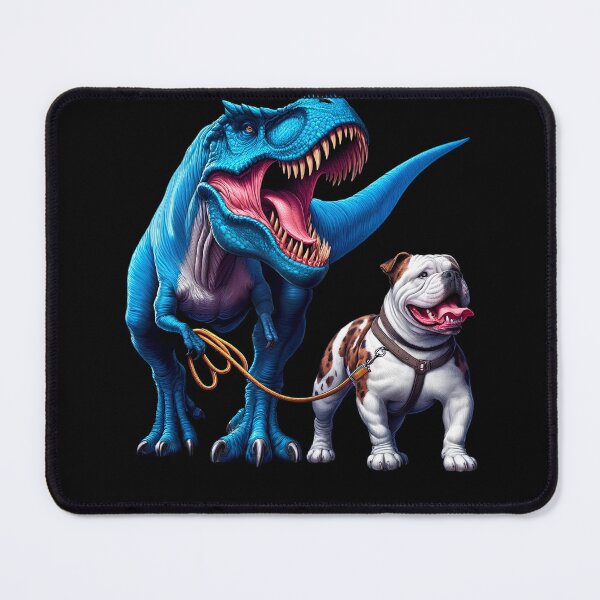 Item preview, Funny Dinosaur American Bulldog Walking Dog Lover designed and sold by Kimberley King Art  King Art.