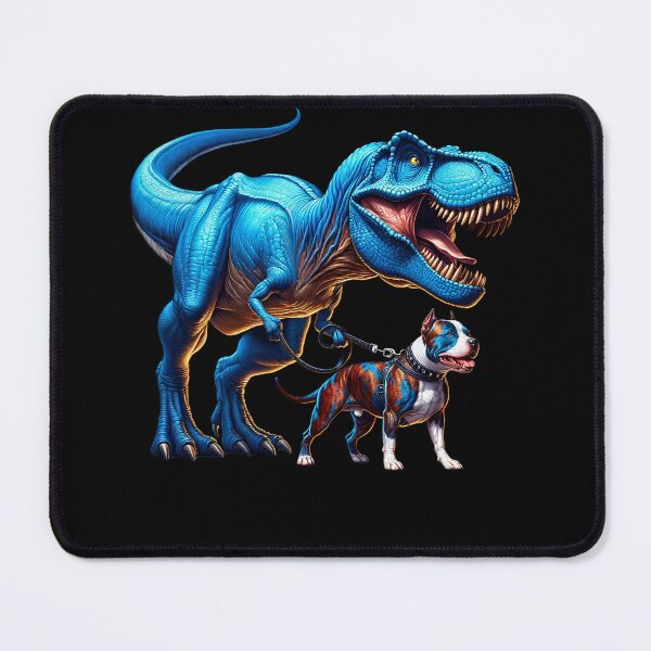 Item preview, Funny Dinosaur American Staffordshire Terrier Walking Dog Lover designed and sold by Kimberley King Art  King Art.