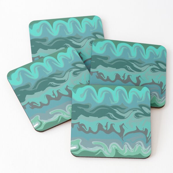 Item preview, Abstract Art Green Shades designed and sold by chahakisha.