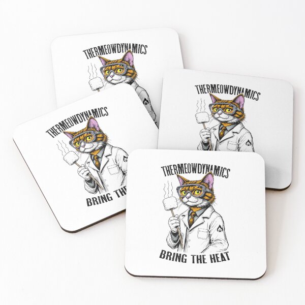 Item preview, Thermodynamics Cat Thermeowdynamics Marshmallow Scientist designed and sold by GrandeDuc.