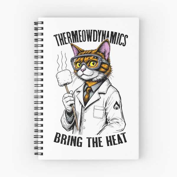 Item preview, Thermodynamics Cat Thermeowdynamics Marshmallow Scientist designed and sold by GrandeDuc.