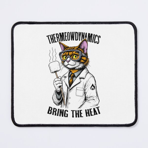 Item preview, Thermodynamics Cat Thermeowdynamics Marshmallow Scientist designed and sold by GrandeDuc.
