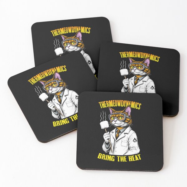 Item preview, Thermodynamics Cat Thermeowdynamics Marshmallow Scientist designed and sold by GrandeDuc.
