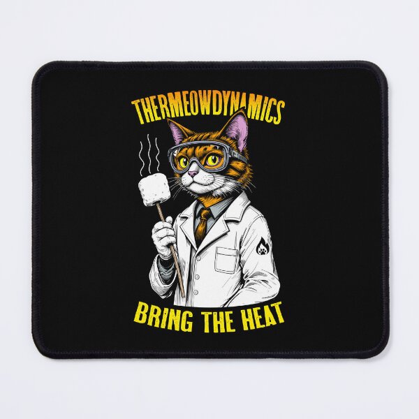 Item preview, Thermodynamics Cat Thermeowdynamics Marshmallow Scientist designed and sold by GrandeDuc.