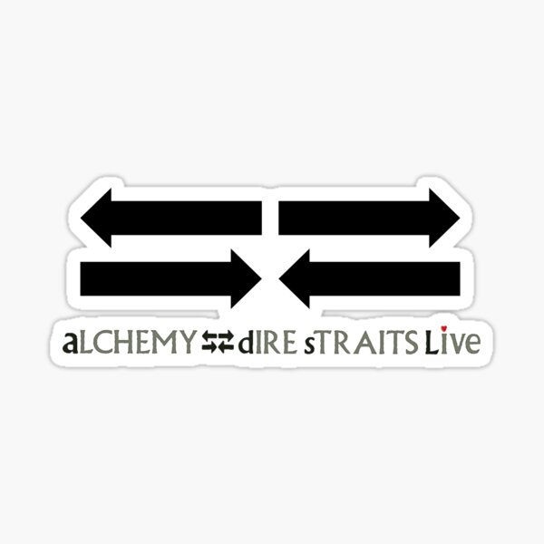 Vista previa del artículo con la obra «Dire Straits - Alchemy Live "Arrows" (como las usa Mark Knopfler) v2 con palabras», diseñado y vendido por curseofkazar.