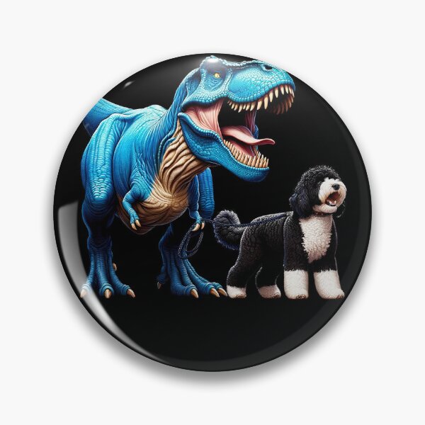 Item preview, Funny Dinosaur Bernedoodle Walking Dog Lover designed and sold by Kimberley King Art  King Art.