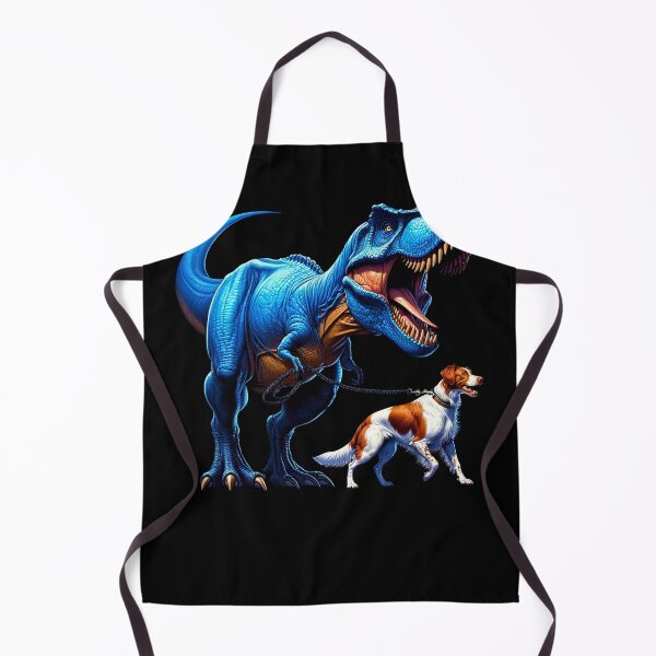 Item preview, Funny Dinosaur Brittany Walking Dog Lover designed and sold by Kimberley King Art  King Art.
