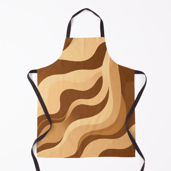 Item preview, A flowing pattern of abstract wave shapes in natural earth tones, browns, and beiges designed and sold by FestivityFinds.
