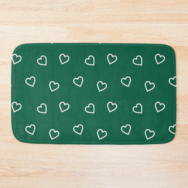 Item preview, pattern with white hearts on green background.Valentines day designed and sold by Tatty-shop.
