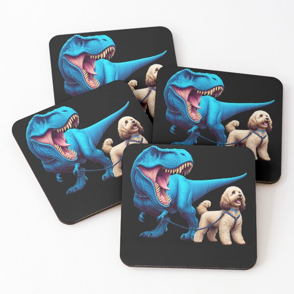 Item preview, Funny Dinosaur Cockapoo Walking Dog Lover designed and sold by Kimberley King Art  King Art.