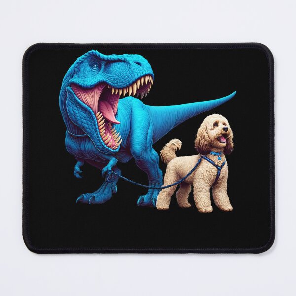 Item preview, Funny Dinosaur Cockapoo Walking Dog Lover designed and sold by Kimberley King Art  King Art.