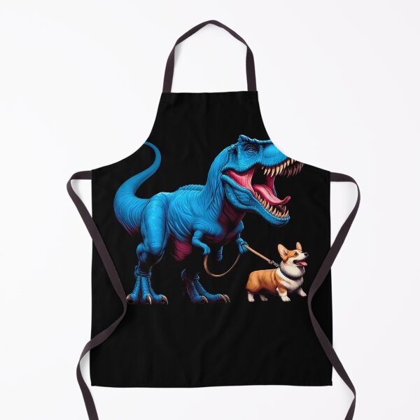 Item preview, Funny Dinosaur Corgi Walking Dog Lover designed and sold by Kimberley King Art  King Art.