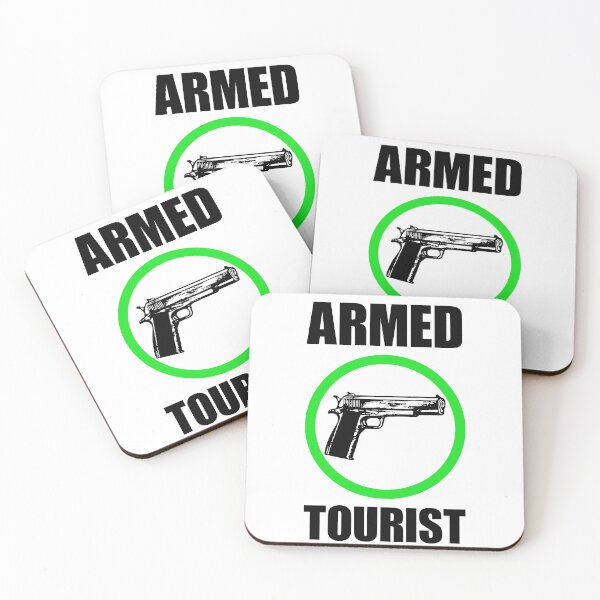 Item preview, Funny Armored Tourist designed and sold by FlyShop1.