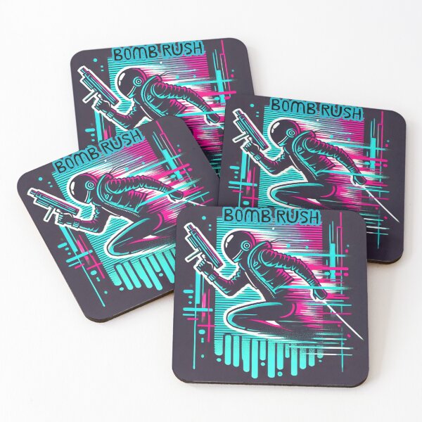 Item preview, Futuristic Minimalist Design Inspired by Bomb Rush Cyberfunk designed and sold by zion_prod.