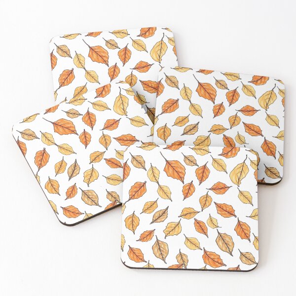 Item preview, pattern of falling autumn leaves designed and sold by FestivityFinds.