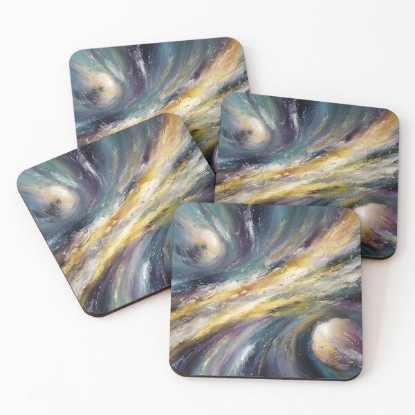 Item preview, Cosmic Collision – Vibrant Space Art designed and sold by ViviNyks.