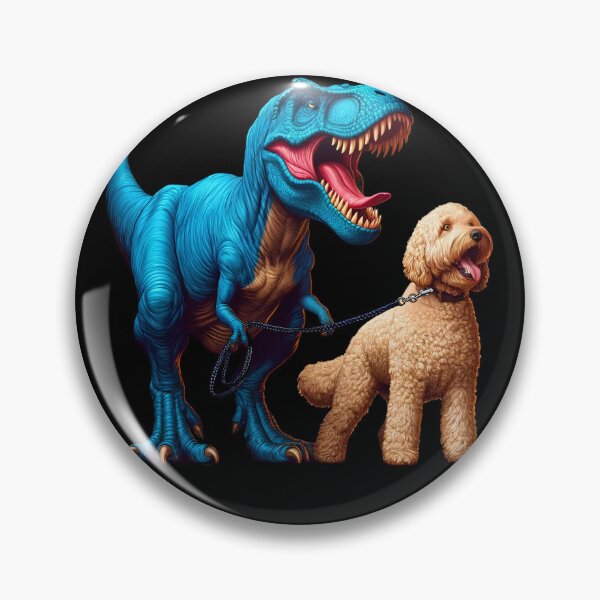 Item preview, Funny Dinosaur Labradoodle Walking Dog Lover designed and sold by Kimberley King Art  King Art.