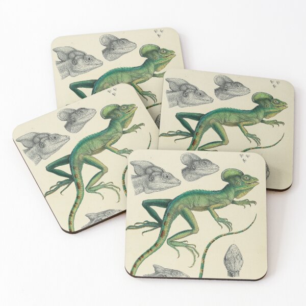 Item preview, Retro Illustration of a Basilisk Lizard – Antique Natural History  designed and sold by InnerCitadel.
