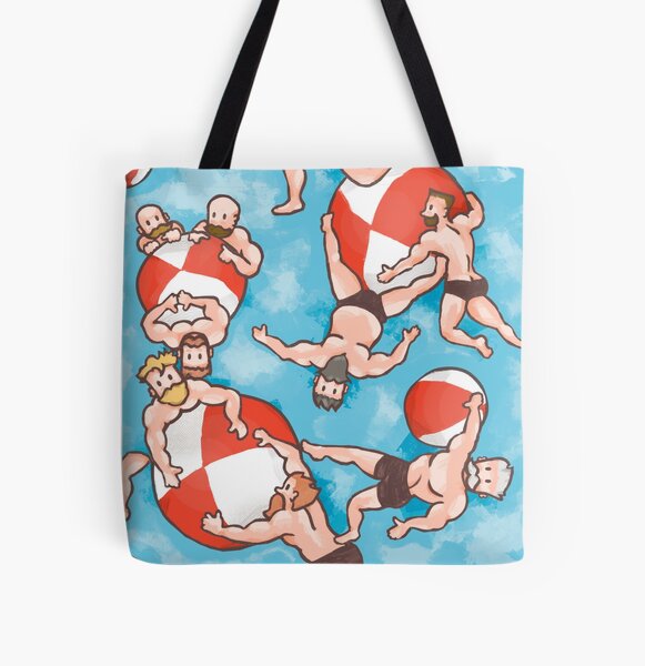 Bears and balls All Over Print Tote Bag