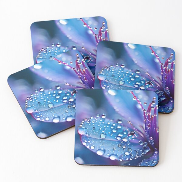 Item preview, "Ethereal Blue Bloom with Dewdrops – Nature’s Serenity" designed and sold by Sghm.Shop.