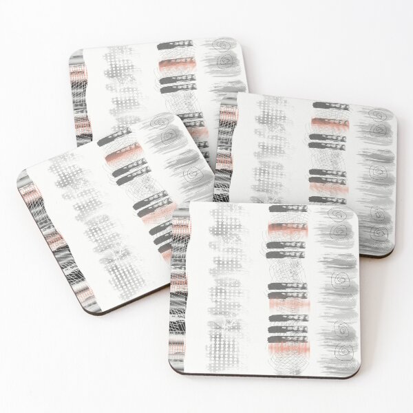 Item preview, Grey and copper grungy graphic stripes designed and sold by FerretSteph.