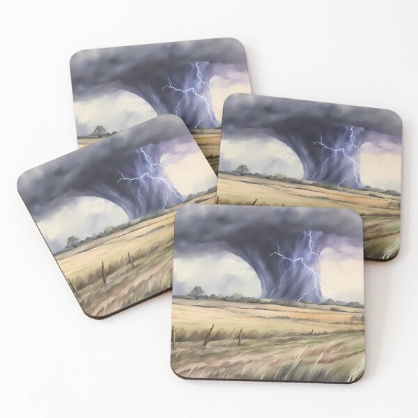 Item preview, Large Tornado on Field designed and sold by CalmnessbyChoice.