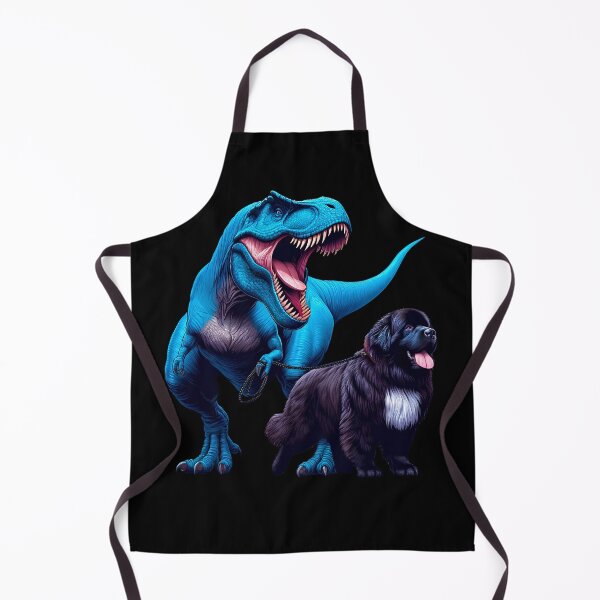 Item preview, Funny Dinosaur Newfoundland Walking Dog Lover designed and sold by Kimberley King Art  King Art.