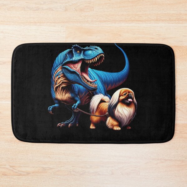 Item preview, Funny Dinosaur Pekingese Walking Dog Lover designed and sold by Kimberley King Art  King Art.
