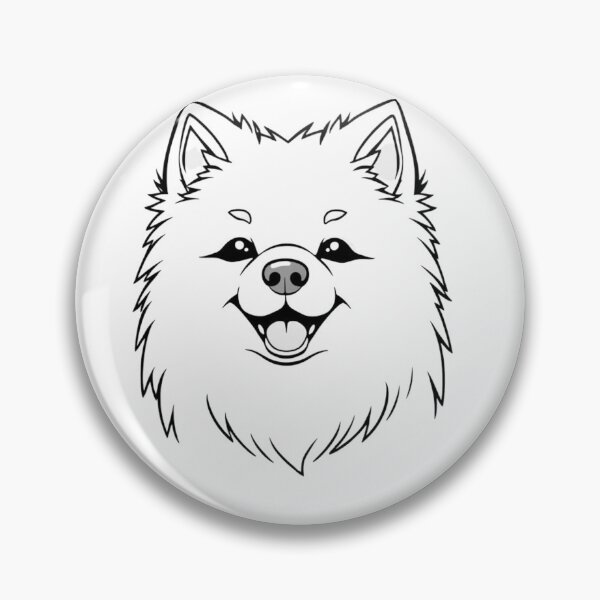 Item preview, A joyful American Eskimo Dog playing in the snow with kids. designed and sold by AlwaysHome.