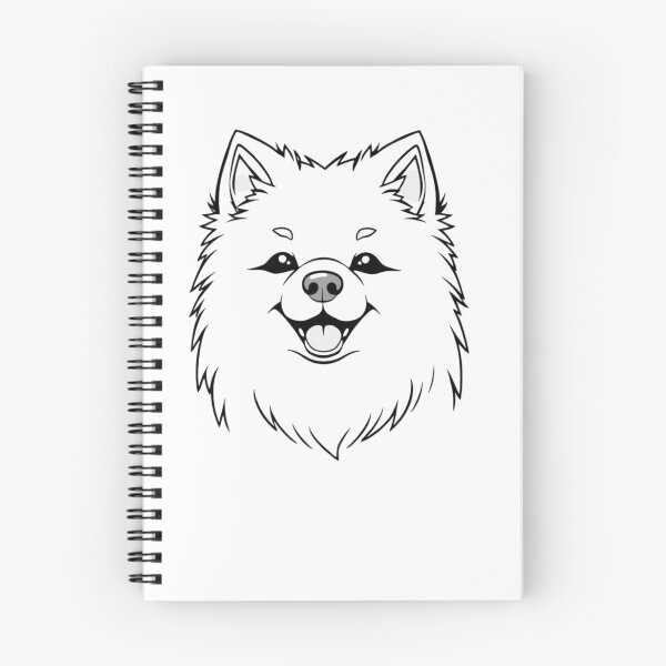 Item preview, A joyful American Eskimo Dog playing in the snow with kids. designed and sold by AlwaysHome.