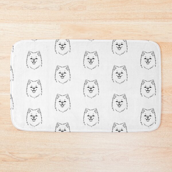 Item preview, A joyful American Eskimo Dog playing in the snow with kids. designed and sold by AlwaysHome.