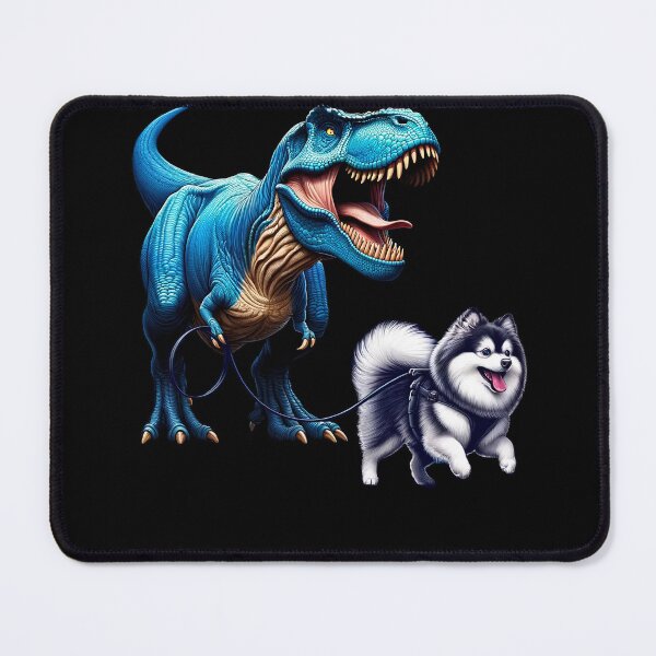 Item preview, Funny Dinosaur Pomsky Walking Dog Lover designed and sold by Kimberley King Art  King Art.
