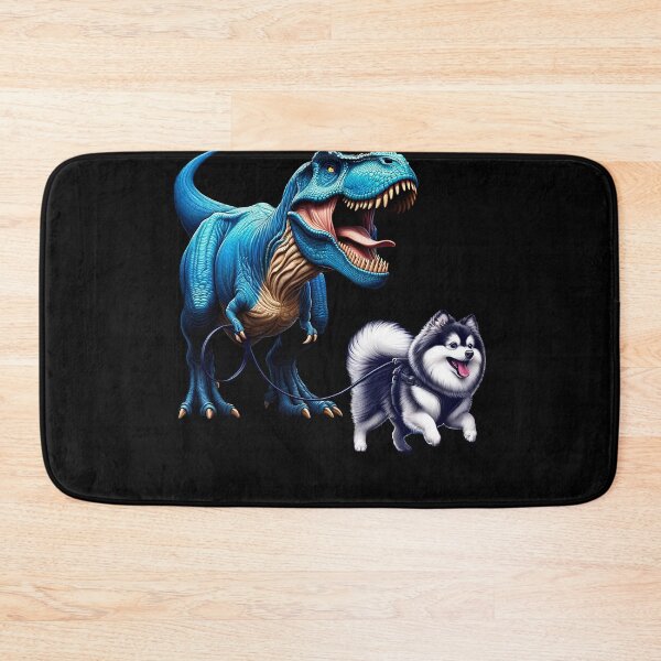 Item preview, Funny Dinosaur Pomsky Walking Dog Lover designed and sold by Kimberley King Art  King Art.