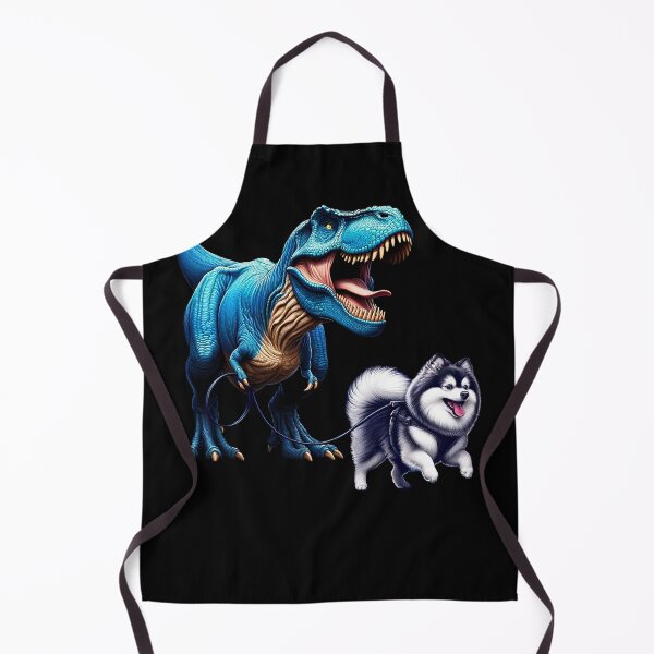 Item preview, Funny Dinosaur Pomsky Walking Dog Lover designed and sold by Kimberley King Art King Art.