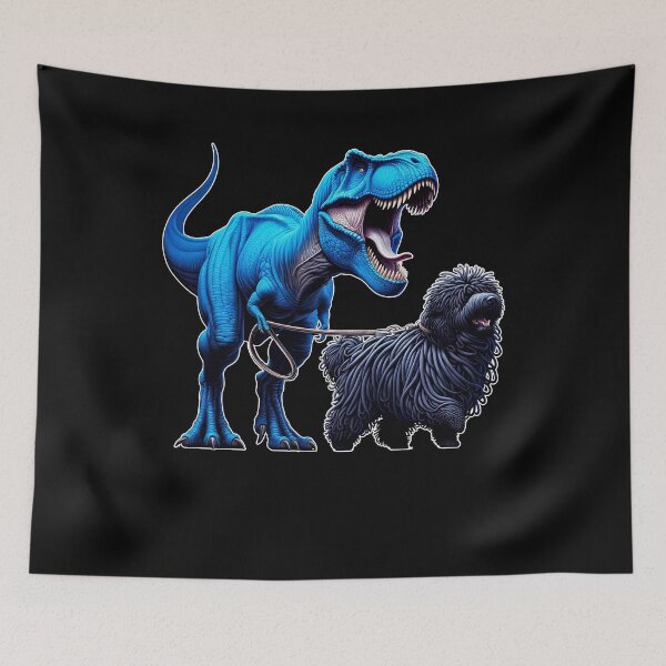 Item preview, Funny Dinosaur Puli Walking Dog Lover designed and sold by Kimberley King Art  King Art.