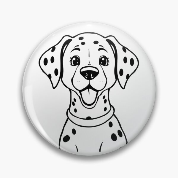 Item preview, A cheerful Dalmatian with spots running happily with a fire truck in the background. designed and sold by AlwaysHome.