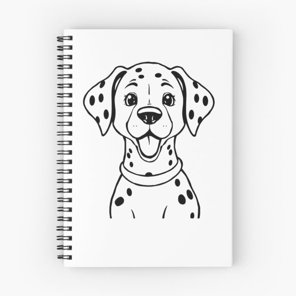 Item preview, A cheerful Dalmatian with spots running happily with a fire truck in the background. designed and sold by AlwaysHome.