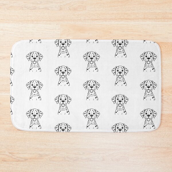 Item preview, A cheerful Dalmatian with spots running happily with a fire truck in the background. designed and sold by AlwaysHome.