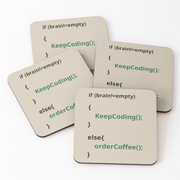 Item preview, If Brain!=Empty Coding designed and sold by The Merch Society.