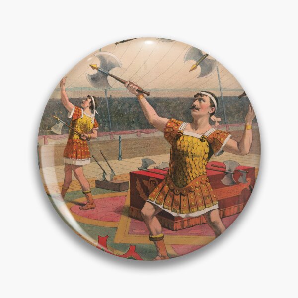 Item preview, Vintage Circus Poster Axe Throwing Show designed and sold by InnerCitadel.