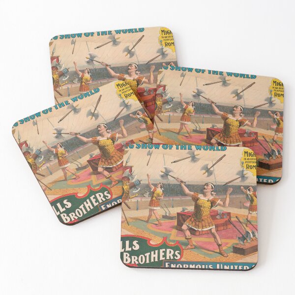 Item preview, Vintage Circus Poster Axe Throwing Show designed and sold by InnerCitadel.