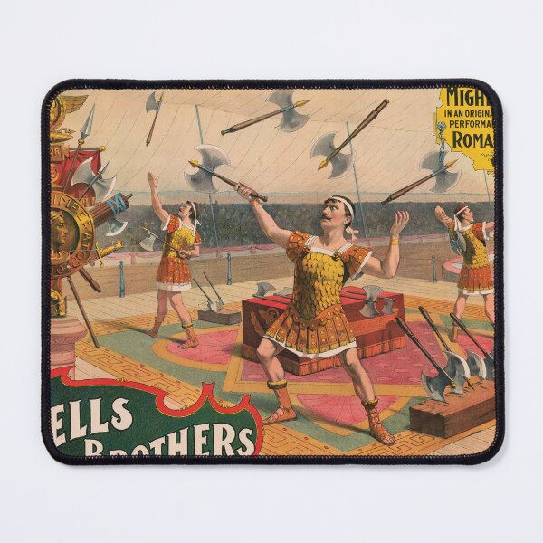 Item preview, Vintage Circus Poster Axe Throwing Show designed and sold by InnerCitadel.