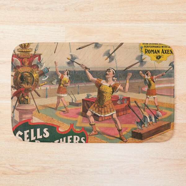 Item preview, Vintage Circus Poster Axe Throwing Show designed and sold by InnerCitadel.