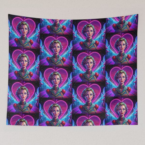 Item preview, Expressions Love Art Heart Colors Romantic Futuristic Neon designed and sold by ART ATTACK ZONE.