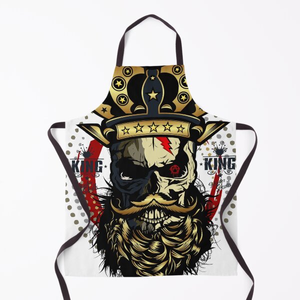 Item preview, Skull king hipster skulls king crown beard mustache king designed and sold by Achille3777.